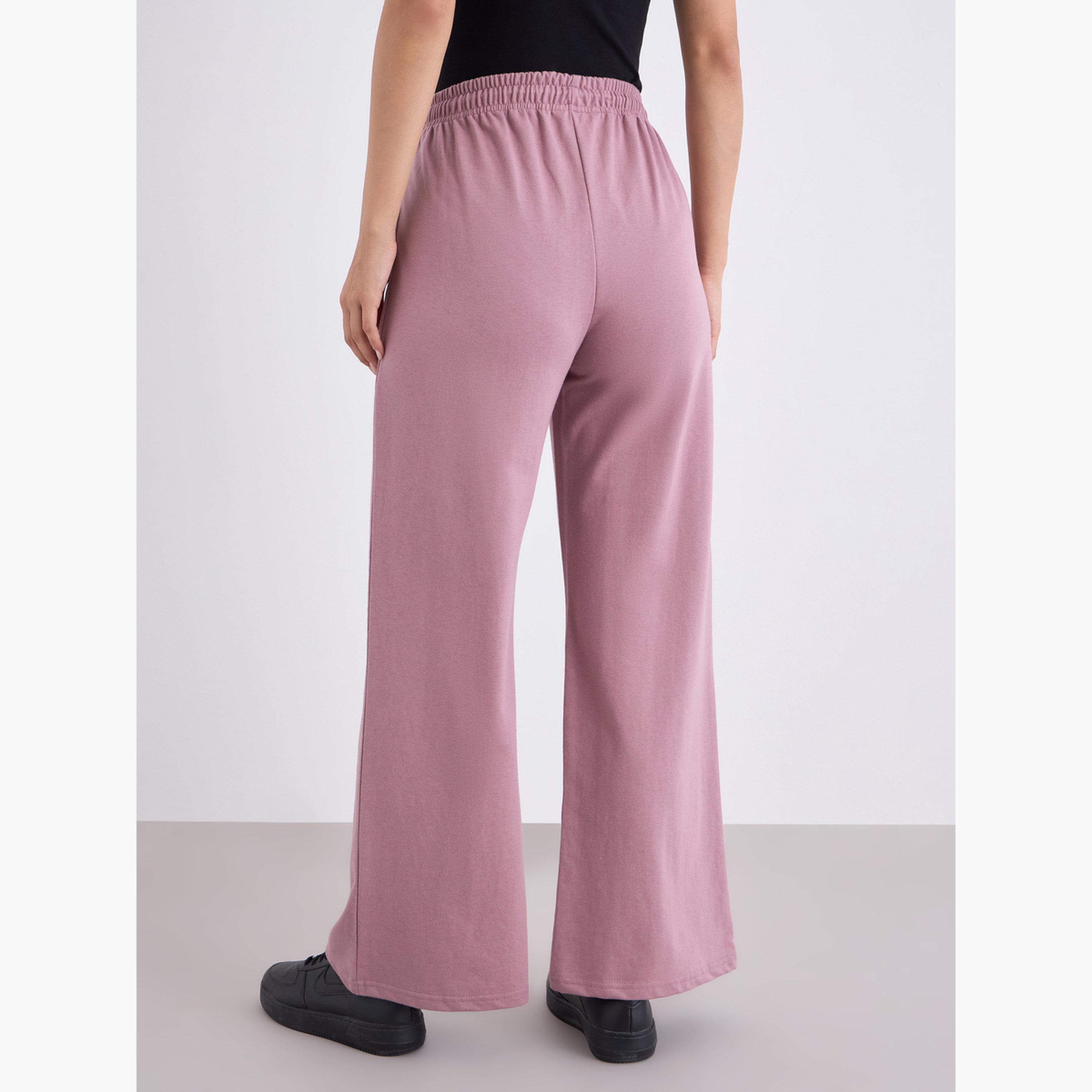 ستايلي - بنطال رياضي نسائي واسع الساق لون وردي-women-clothing-bottoms-joggers-image-5
