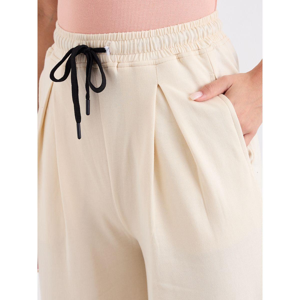 جوغر بقصة أرجل واسعة مع تفاصيل كسرات-women-clothing-bottoms-joggers-image-3