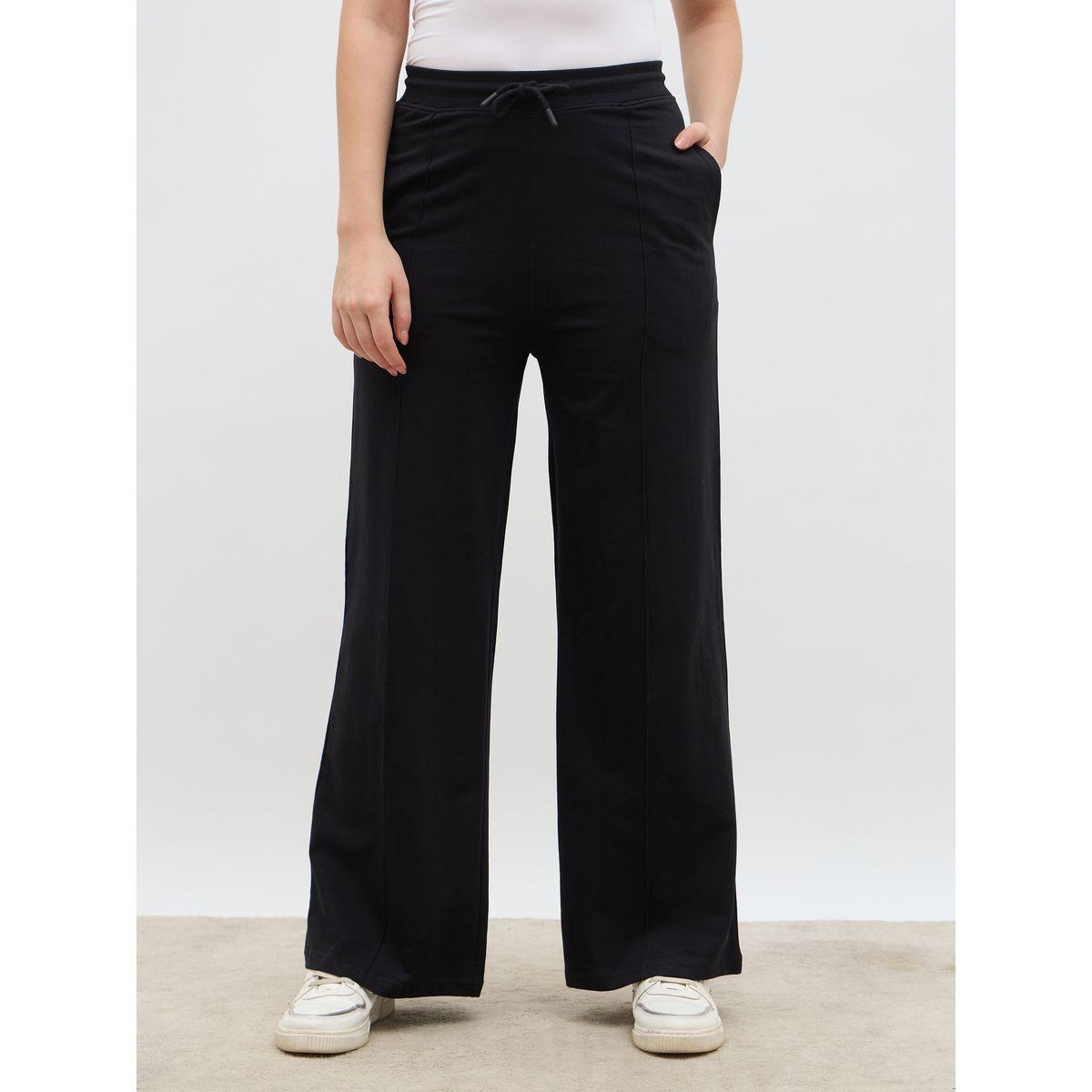 بنطال جوغر سادة بقصة أرجل مستقيمة-women-clothing-bottoms-joggers-image-2
