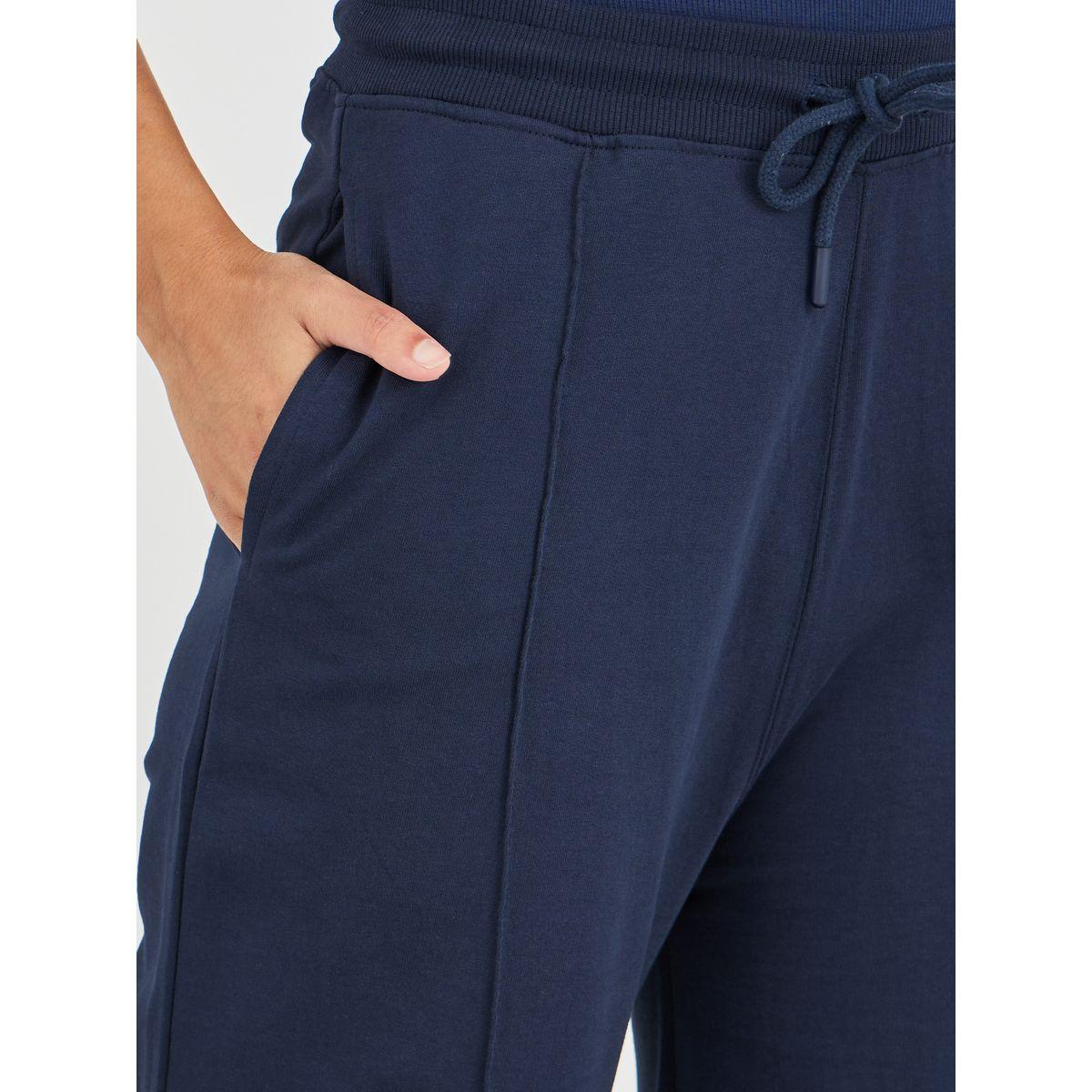 جوغر سادة بقصة مستقيمة وخصر مطاطي-women-clothing-bottoms-joggers-image-3