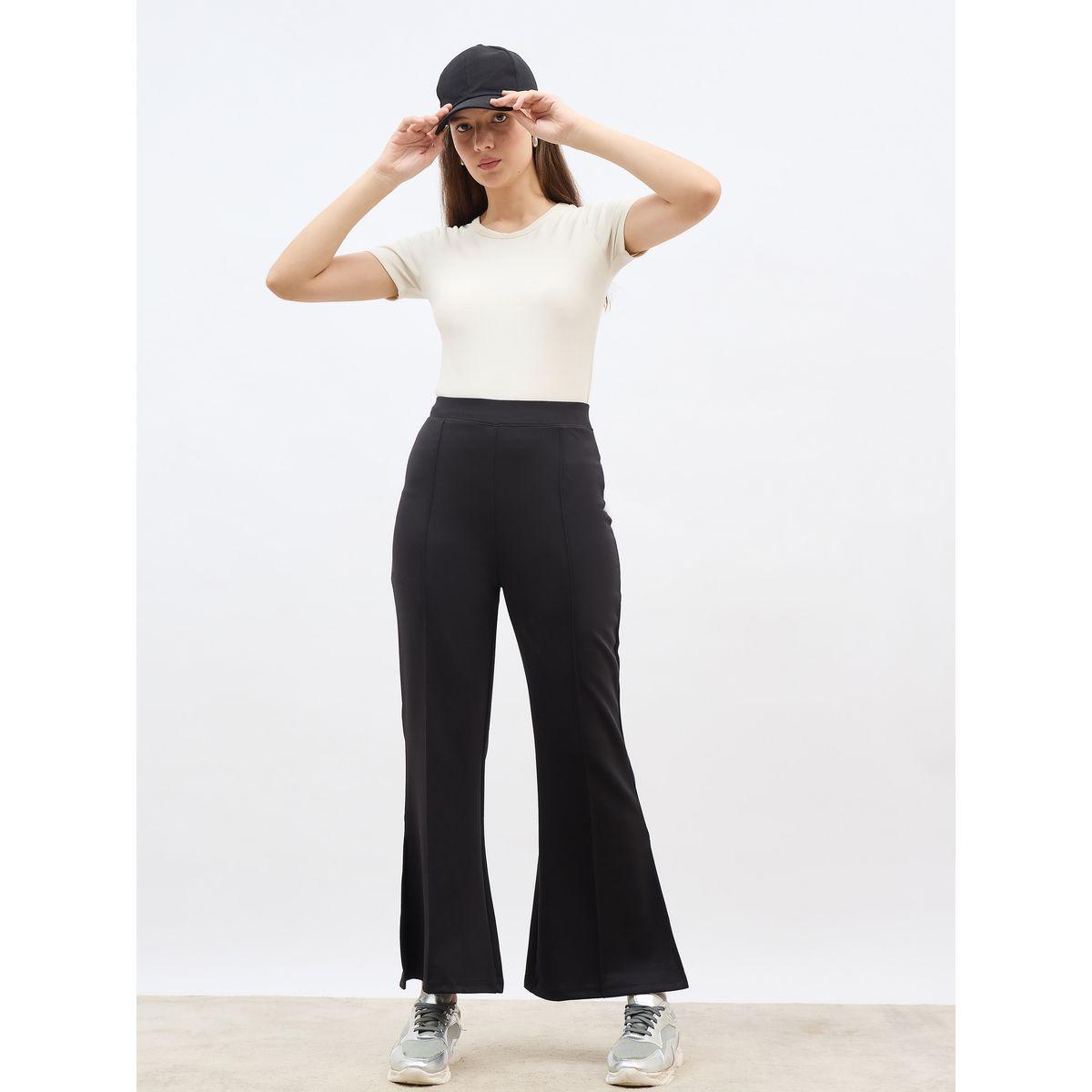 بنطال بحافة واسعة مع تفاصيل مدروزة-women-clothing-bottoms-trousers-image-1