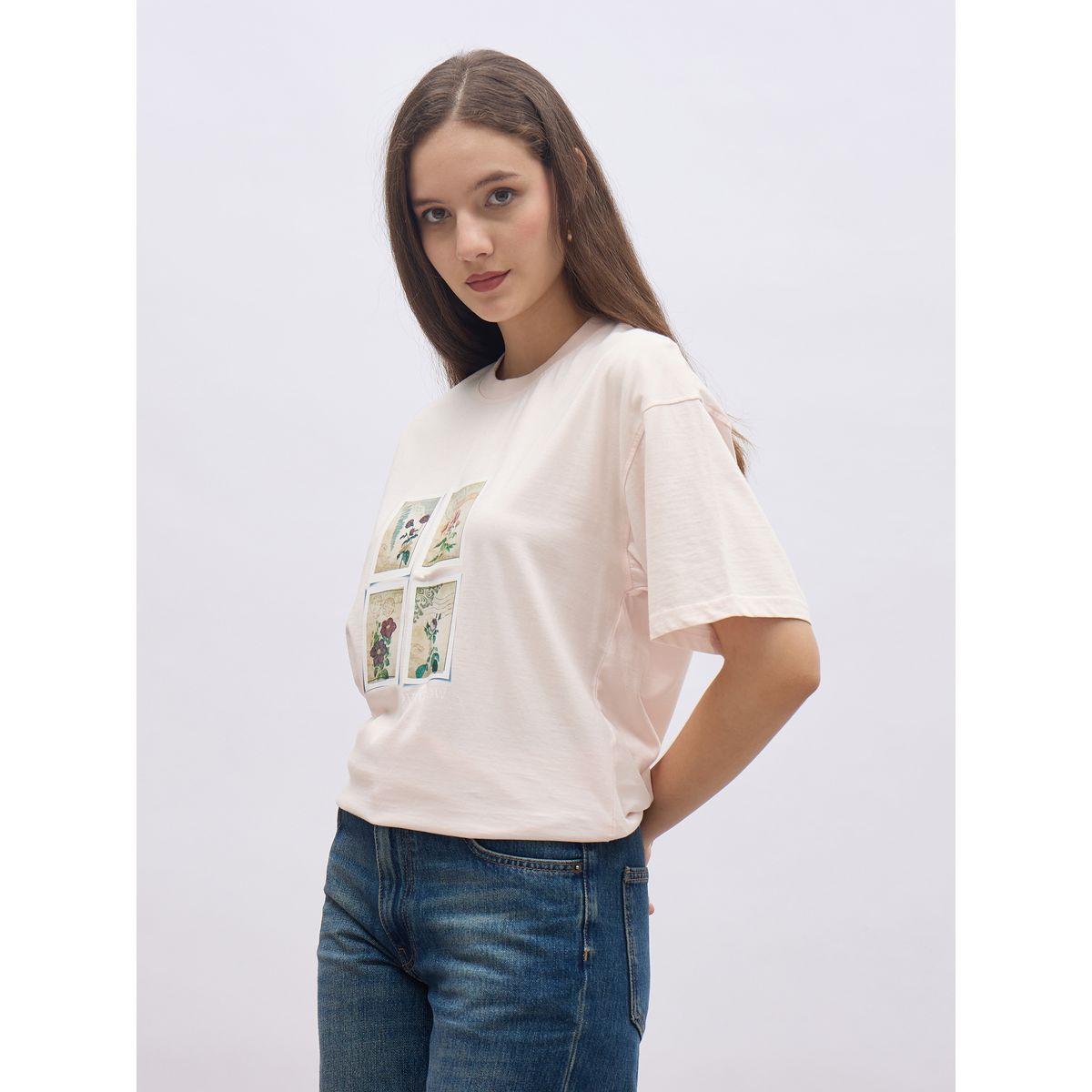 تيشيرت فضفاض بتفاصيل مشطوفة-women-clothing-tshirts-image-3