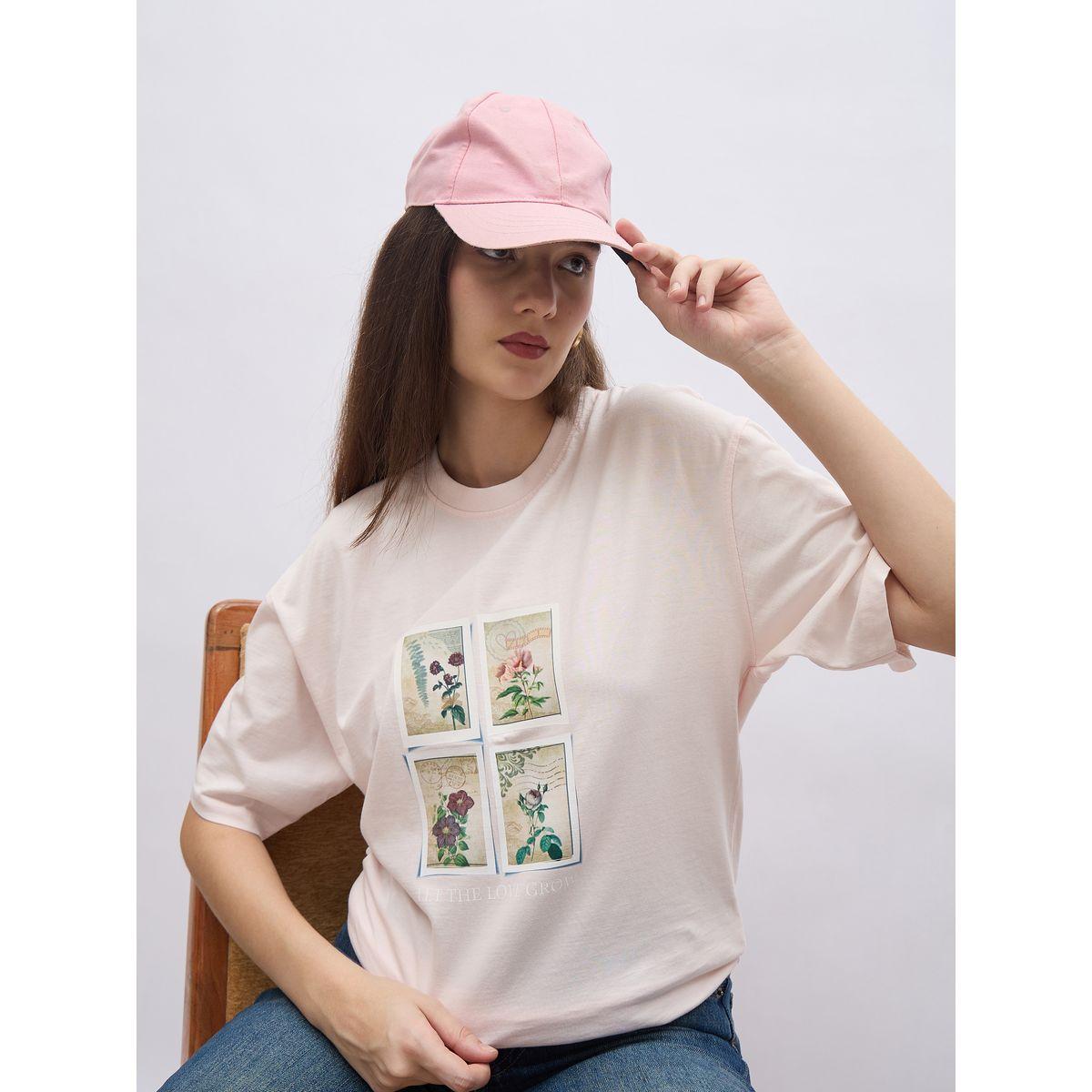 Styli Women Pink Acid Washed Oversized T-Shirt-women-clothing-tshirts-image-6