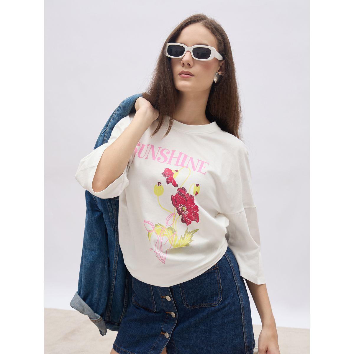 تيشيرت فضفاض مطبع بطبعة جرافيك-women-clothing-tshirts-image-6