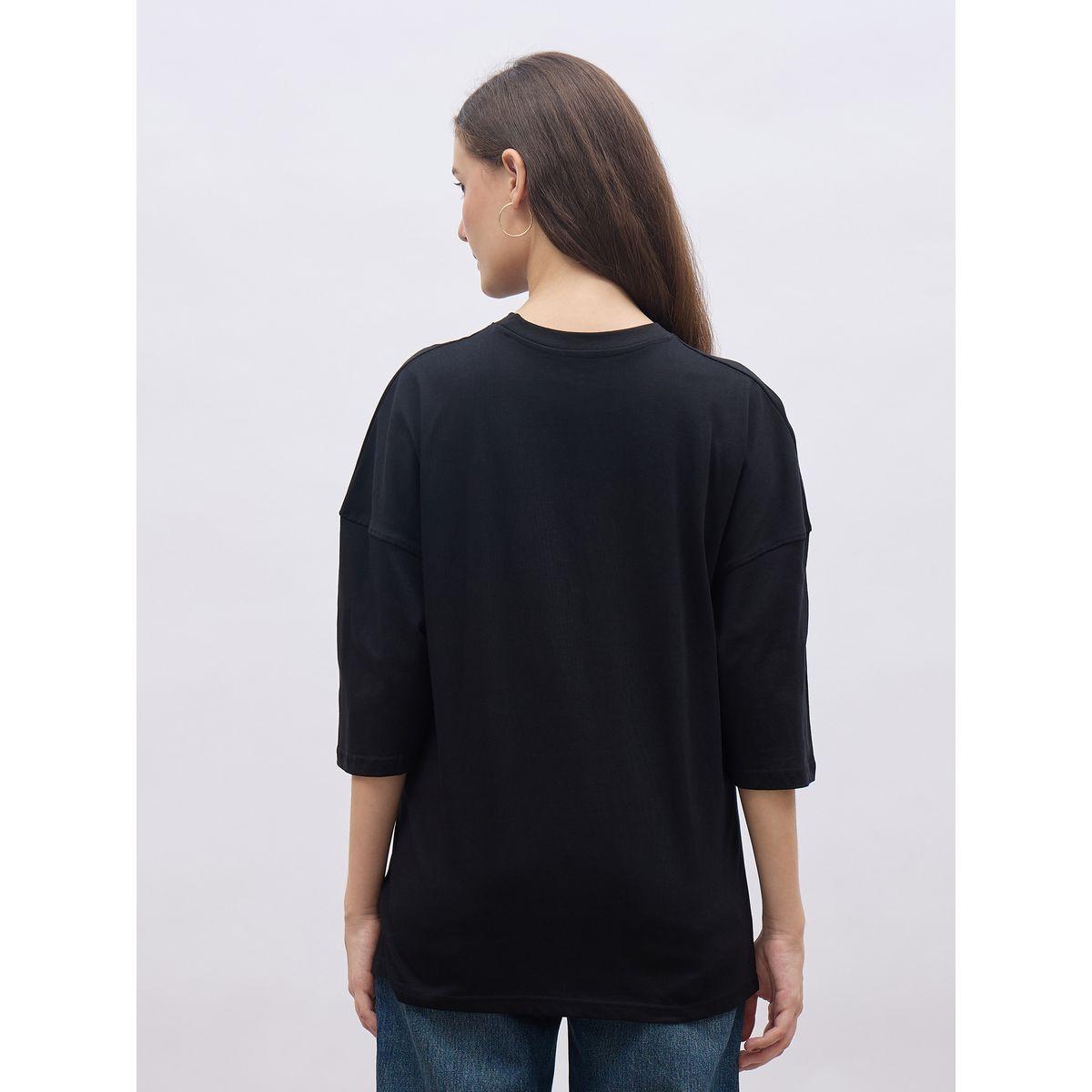 تيشيرت فضفاض مطبع بطبعة جرافيك-women-clothing-tshirts-image-5