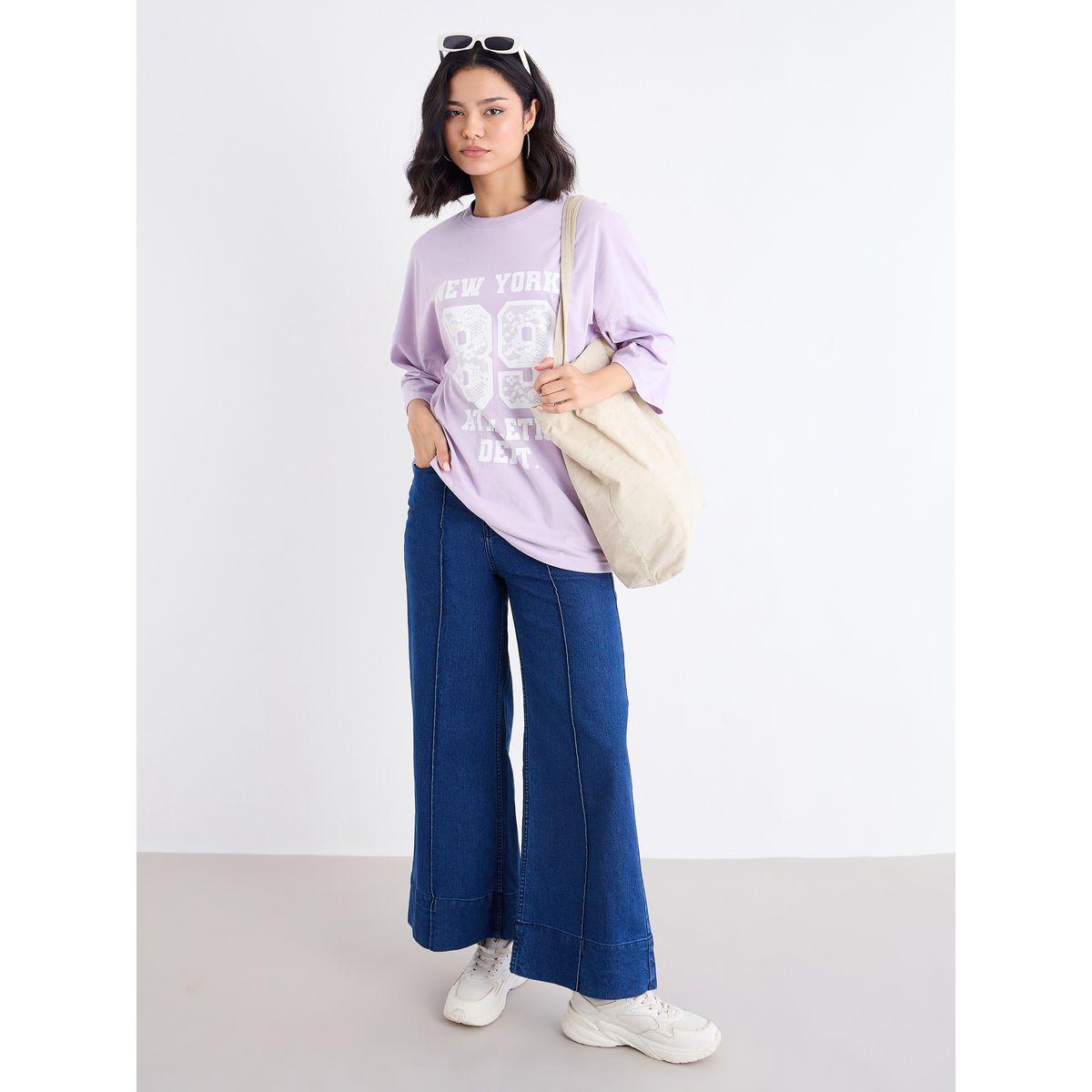 تيشيرت فضفاض بطبعة جرافيك-women-clothing-tshirts-image-1