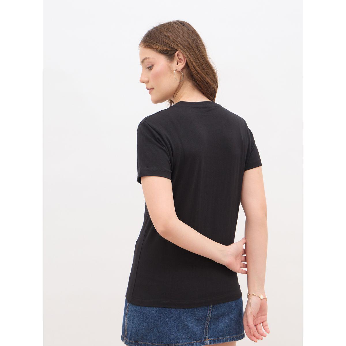 Styli Slogan Print Regular Fit T-Shirt-women-clothing-tshirts-image-5