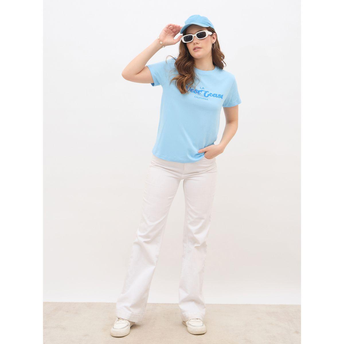 Styli Slogan Print Regular Fit T-Shirt-women-clothing-tshirts-image-1