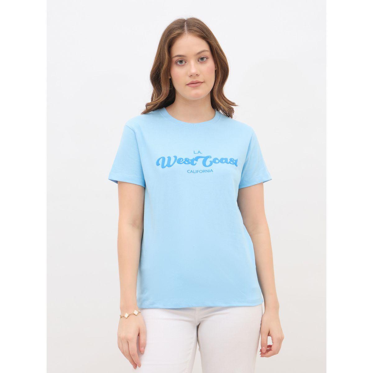 Styli Slogan Print Regular Fit T-Shirt-women-clothing-tshirts-image-2