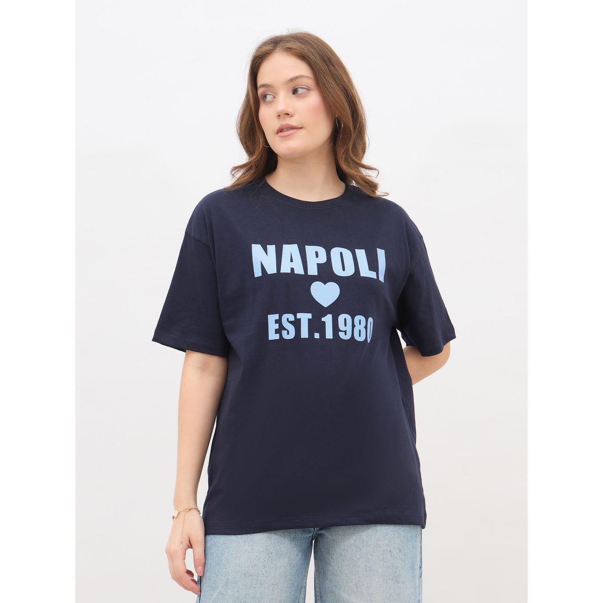 Styli Slogan Print Regular Fit T-Shirt-women-clothing-tshirts-image-2