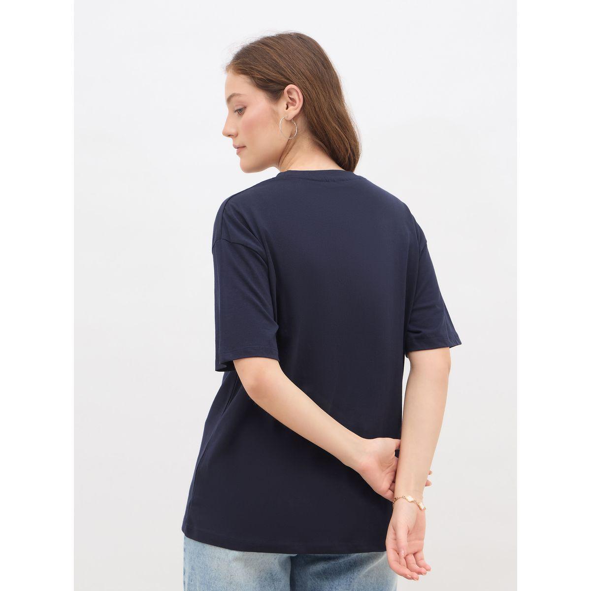 Styli Slogan Print Regular Fit T-Shirt-women-clothing-tshirts-image-5