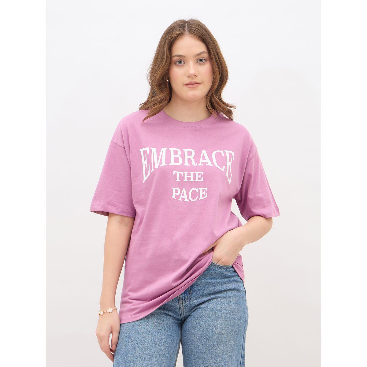 Styli Slogan Print Oversized T-Shirt-women-clothing-tshirts-image-2