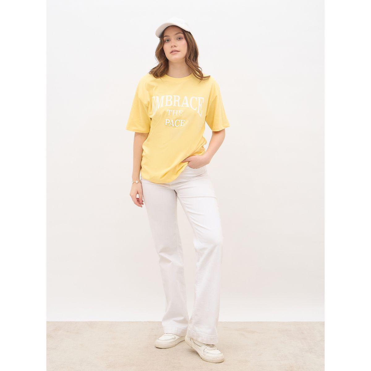 Styli Slogan Print Oversized T-Shirt-women-clothing-tshirts-image-1