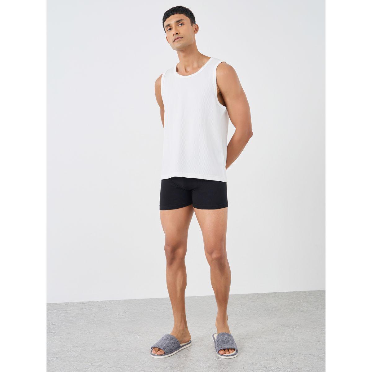 مجموعة من 5 تيشيرتات كت سادة-men-clothing-innerwear-underwear-image-1