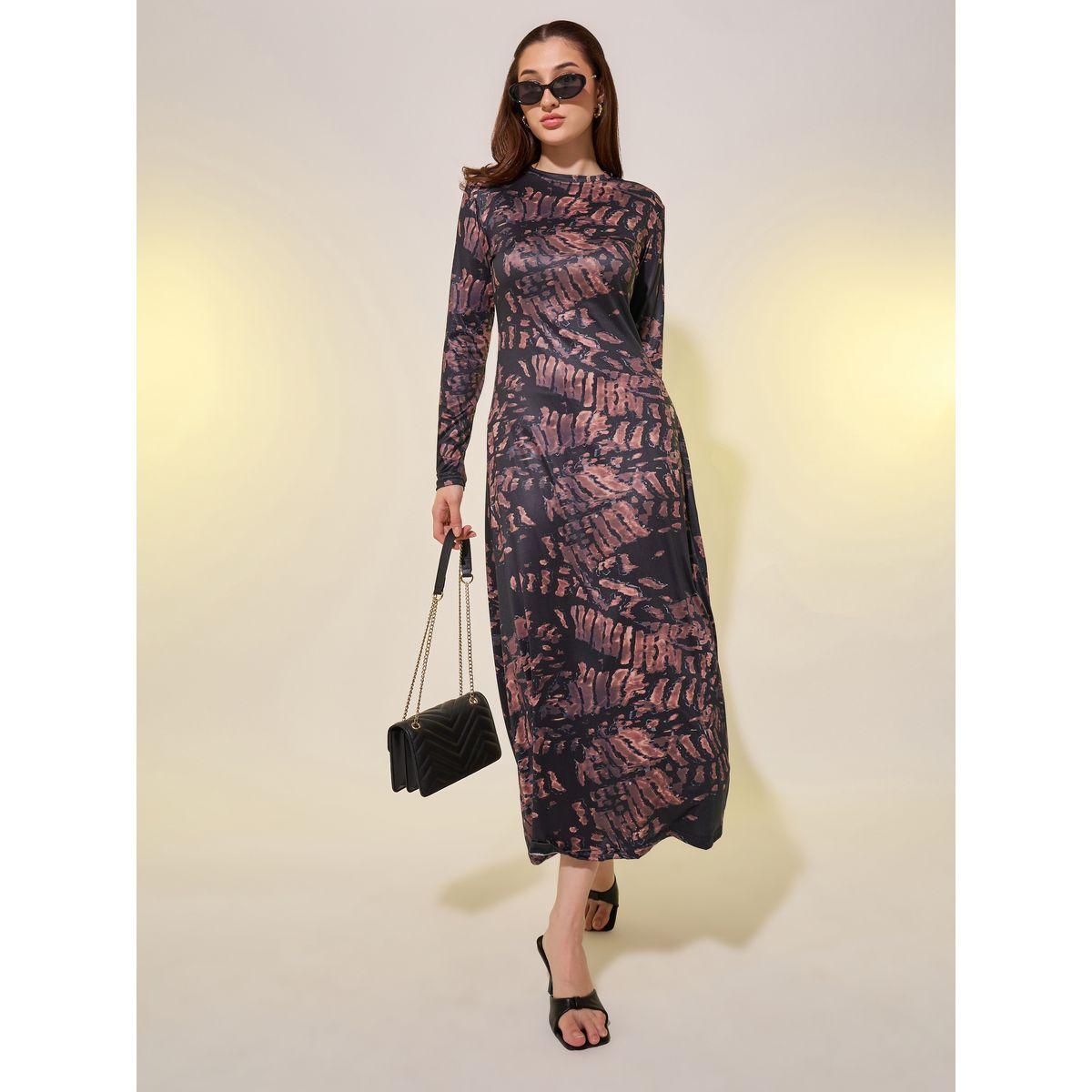 فستان ميدي مطبع بالكامل مع أكمام طويلة-women-clothing-dresses-image-2