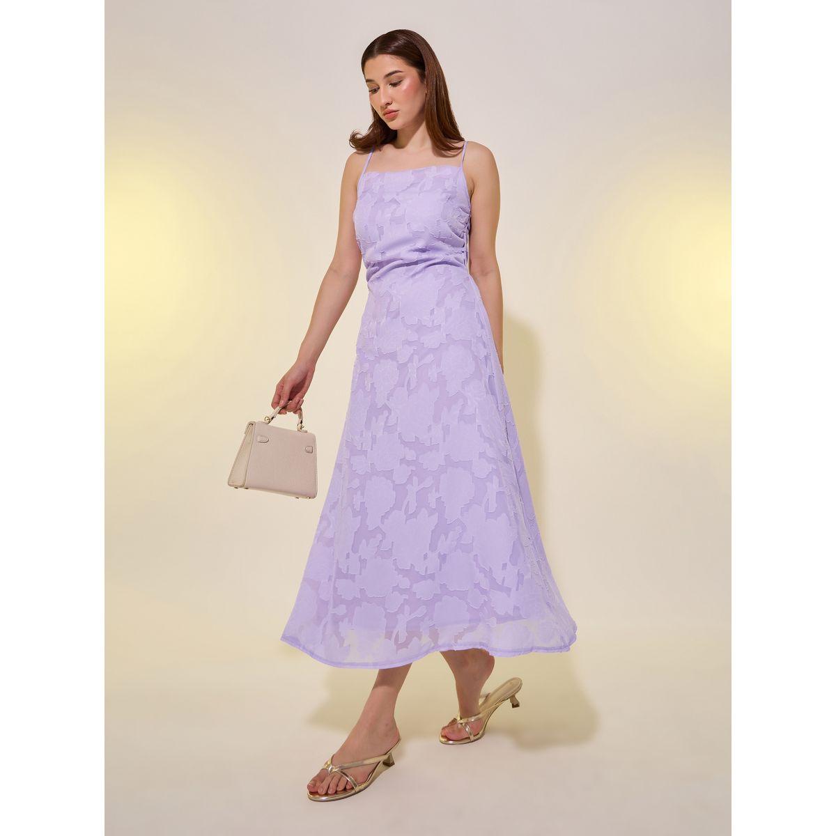فستان ميدي جاكار بياقة واسعة وحمالات-women-clothing-dresses-image-2