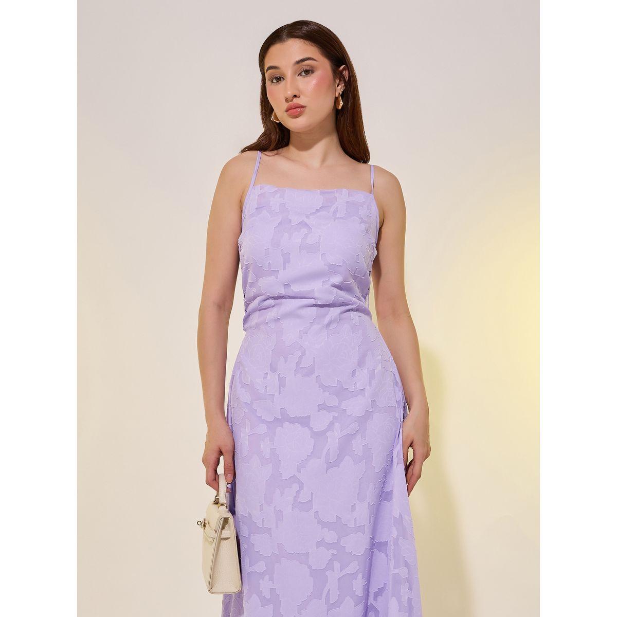 فستان ميدي جاكار بياقة واسعة وحمالات-women-clothing-dresses-image-3