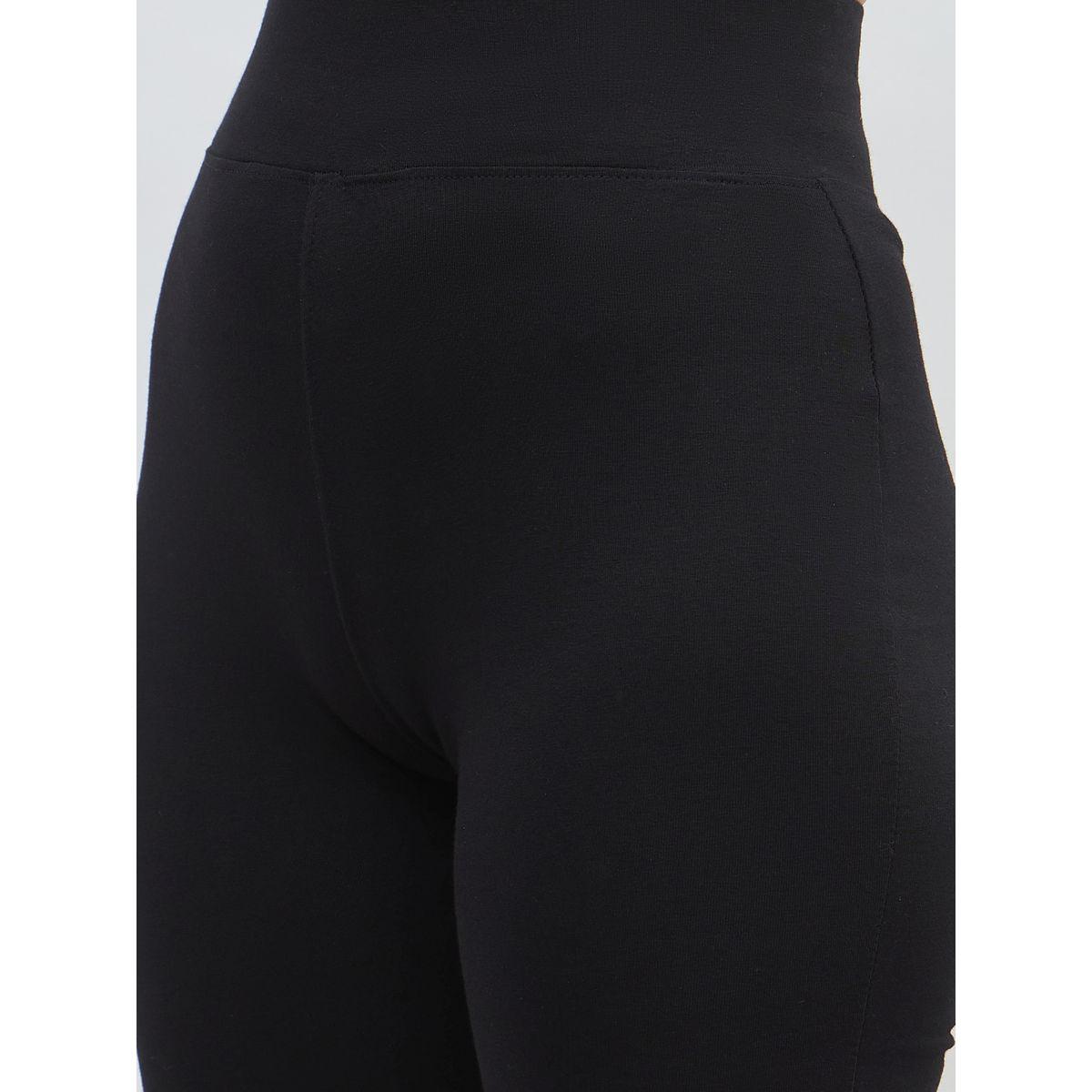 Styli Solid Cycling Shorts with Badge Details-women-clothing-bottoms-shorts-image-4