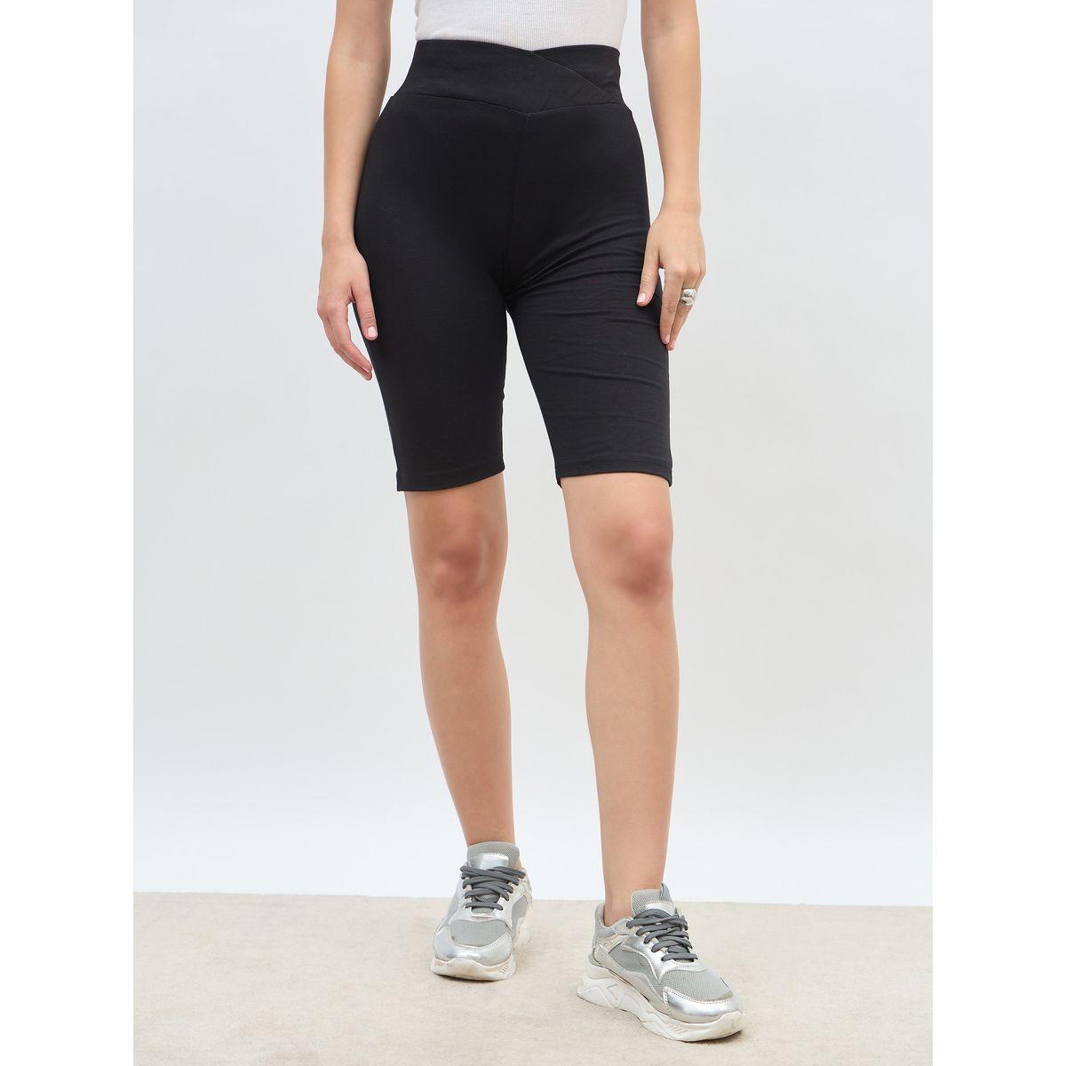 شورت ركوب الدراجات بخصر كروس-women-clothing-bottoms-shorts-image-2