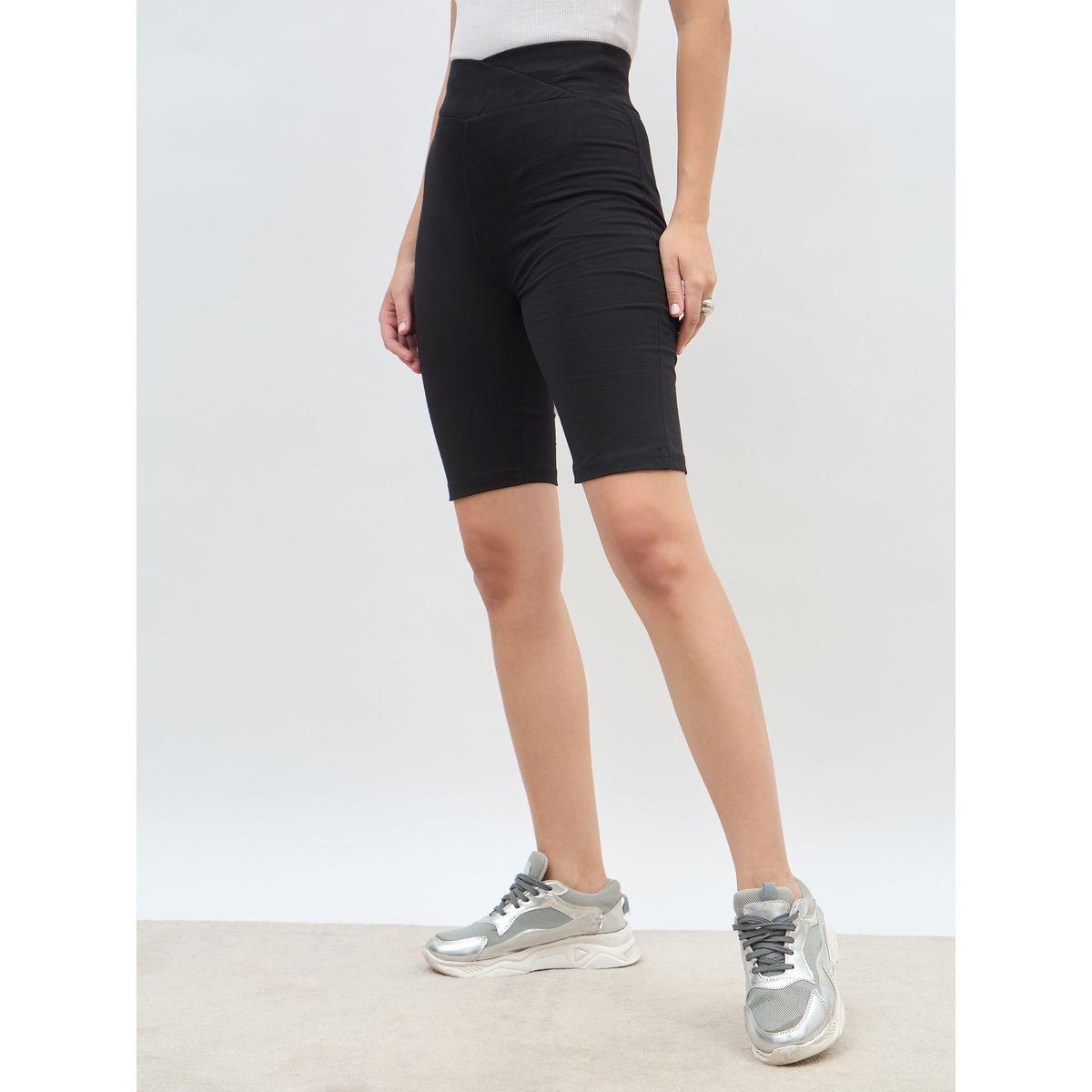 شورت ركوب الدراجات بخصر كروس-women-clothing-bottoms-shorts-image-3
