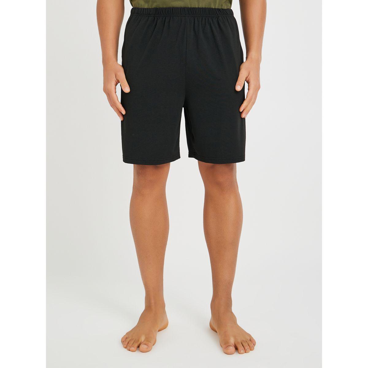 طقم بيجاما من شورت وتيشيرت بأكمام ريجلان-men-clothing-nightwear-sets-image-5