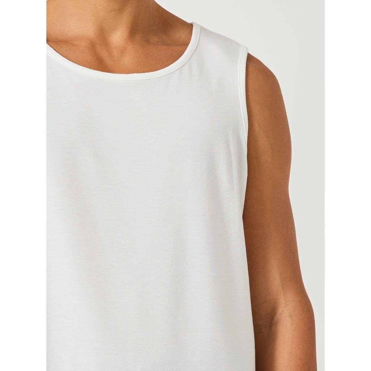Styli Solid Tank T-Shirt and Striped Pyjama Set-men-clothing-nightwear-sets-image-3