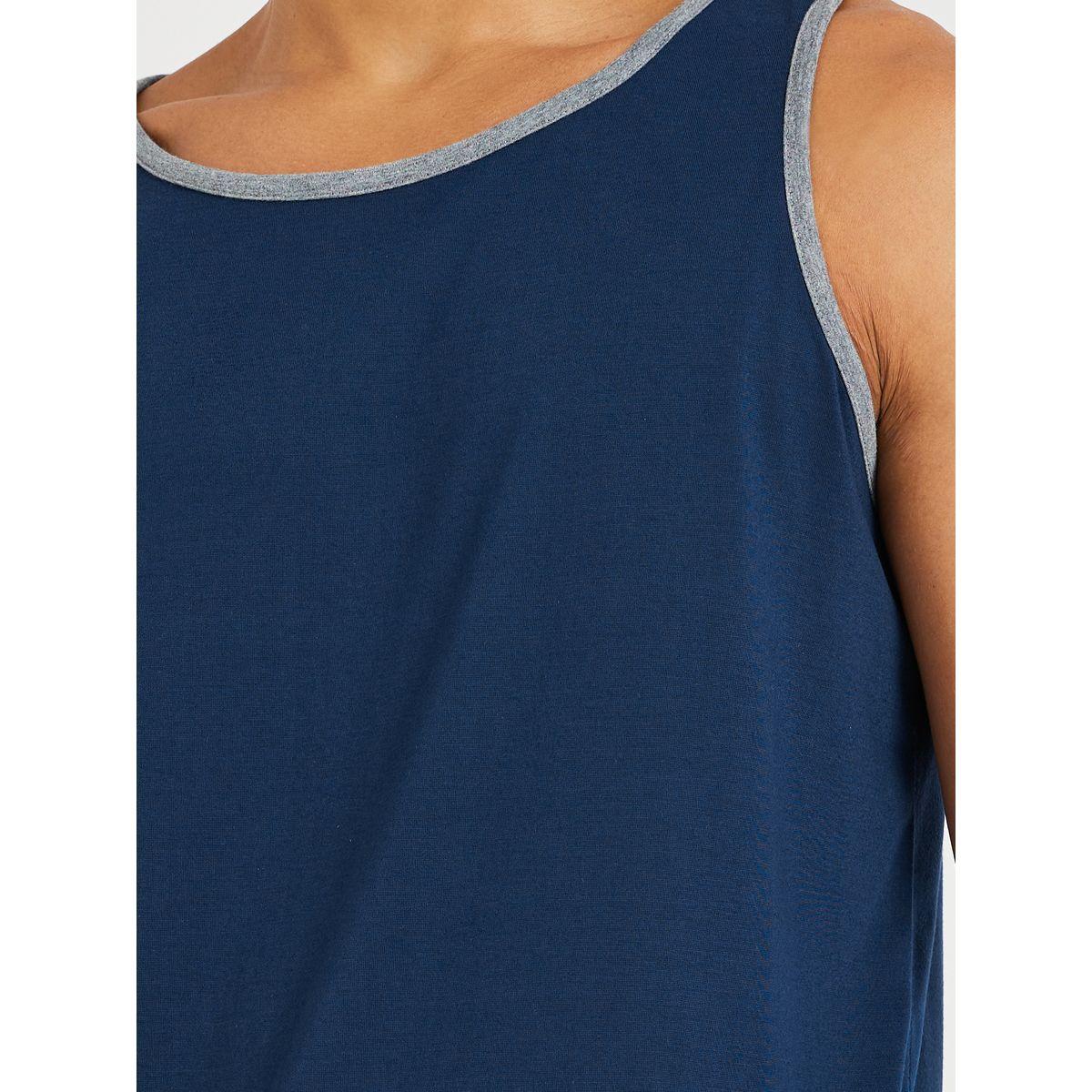 طقم من شورت وتيشيرت تانك سادة-men-clothing-nightwear-sets-image-3