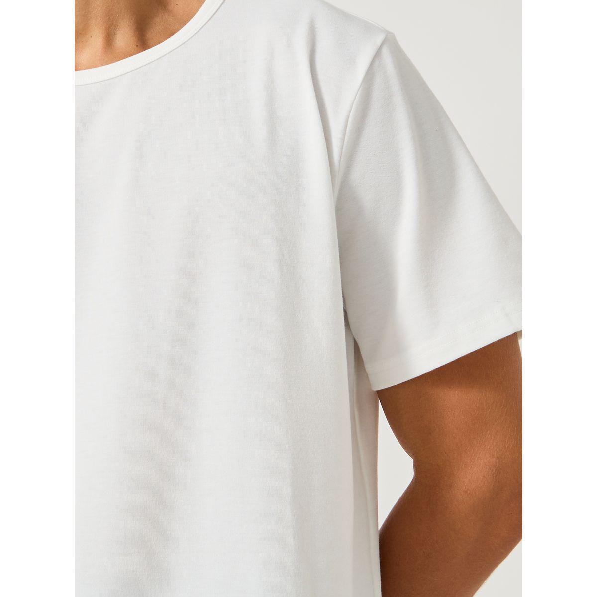 Styli Solid Short Sleeve T-Shirt and All-Over Printed Pyjama Set-men-clothing-nightwear-sets-image-3