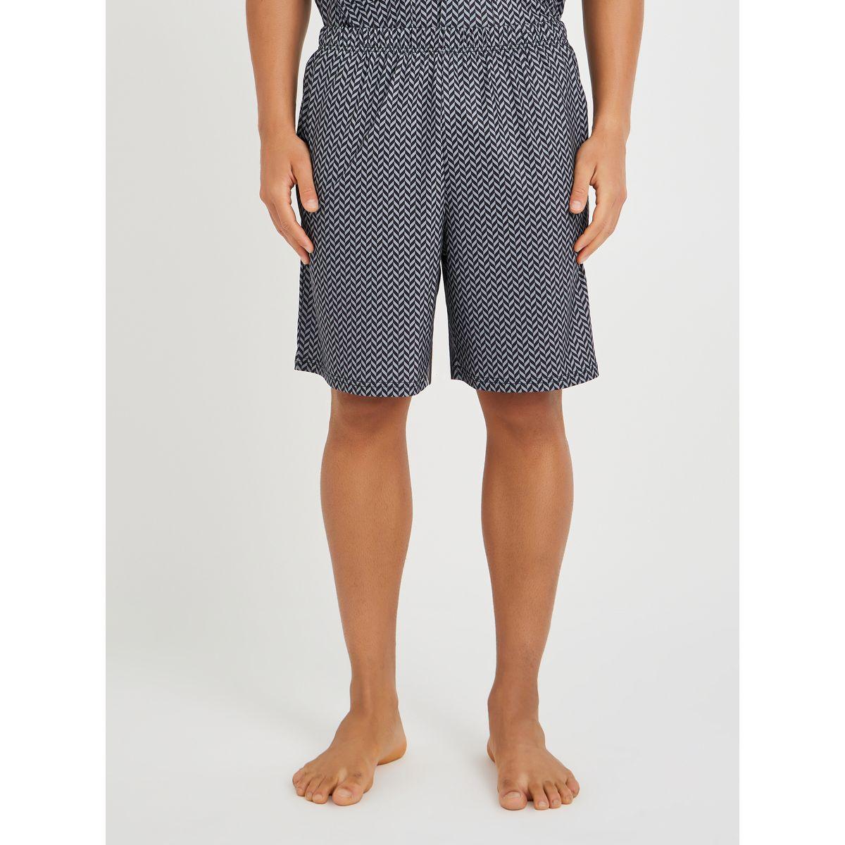 Styli Printed Short Sleeve Shirt and Shorts Pyjama Set-men-clothing-nightwear-sets-image-4