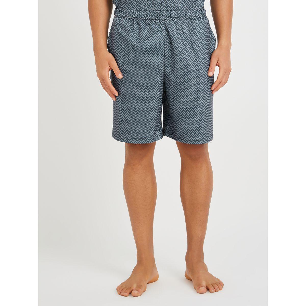 Styli Printed Short Sleeve Shirt and Shorts Pyjama Set-men-clothing-nightwear-sets-image-4