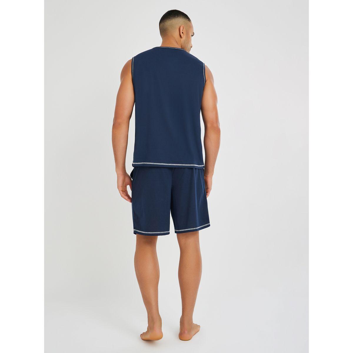 Styli Minimal Print Tank Top and Shorts Set-men-clothing-nightwear-sets-image-5