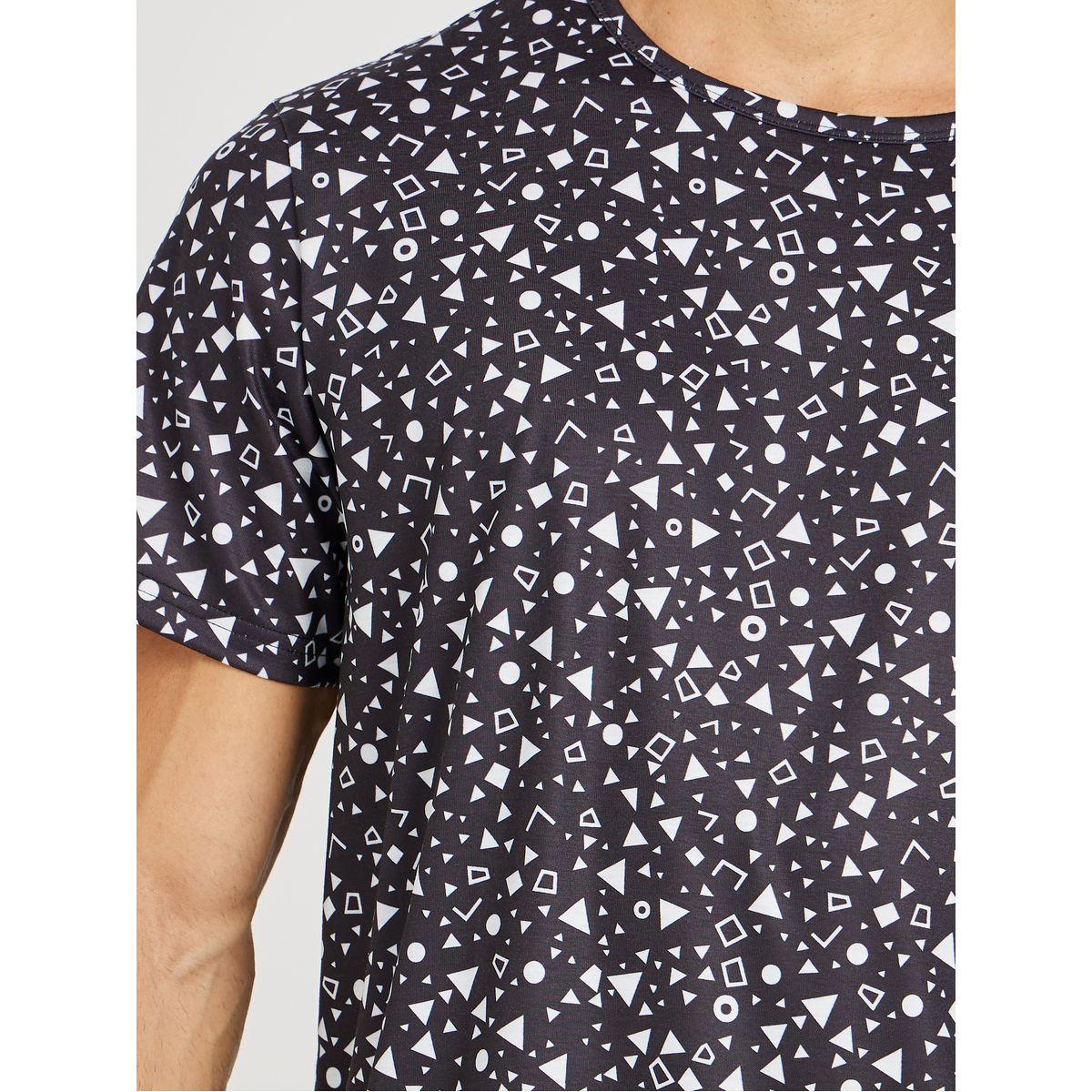 Styli All-Over Printed T-Shirt and Shorts Pyjama Set-men-clothing-nightwear-sets-image-3