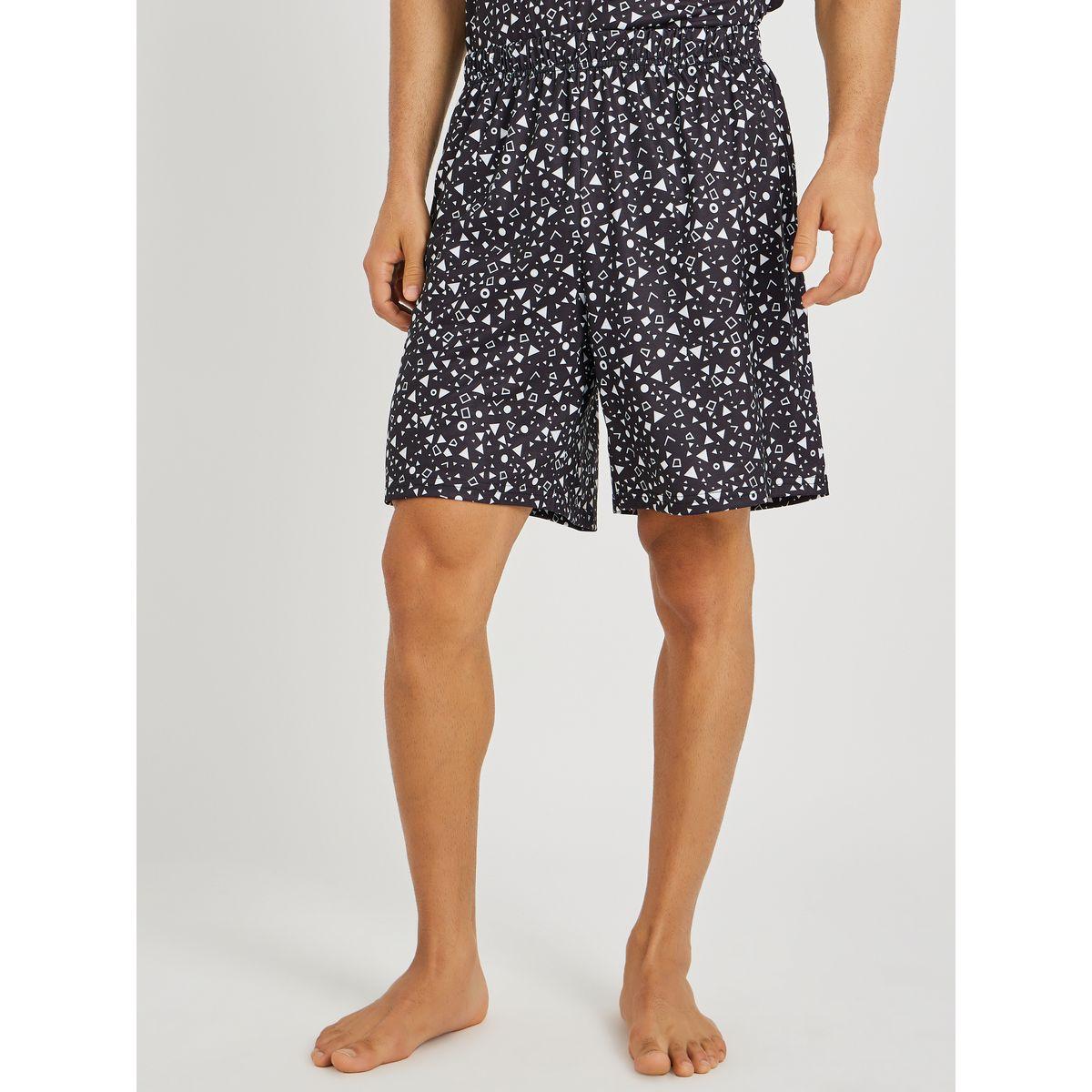 Styli All-Over Printed T-Shirt and Shorts Pyjama Set-men-clothing-nightwear-sets-image-4