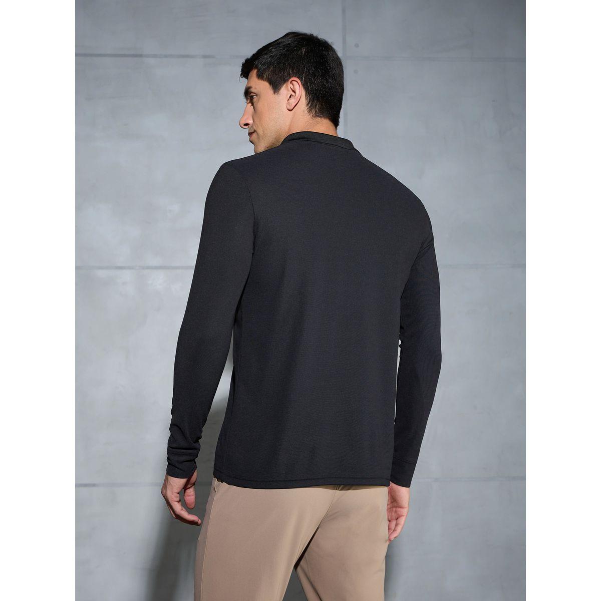 Technosport Solid Long Sleeve Polo T-Shirt with Pocket-men-clothing-sportswearandactivewear-tshirtsandpolos-image-3