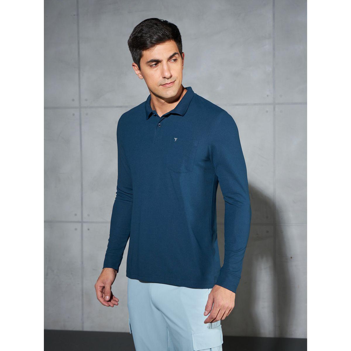 تيشيرت بولو سادة بتفاصيل جيب-men-clothing-sportswearandactivewear-tshirtsandpolos-image-2