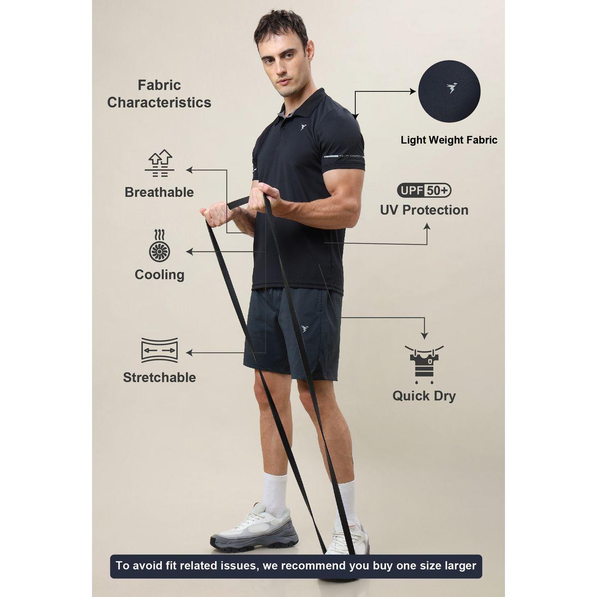 Technosport Solid Slim Fit Polo Sports T-Shirt-men-clothing-sportswearandactivewear-tshirtsandpolos-image-4