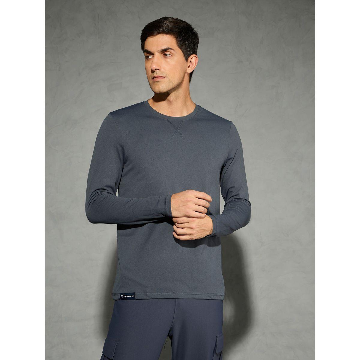 Technosport Solid Round Neck Long Sleeve T-Shirt-men-clothing-sportswearandactivewear-tshirtsandpolos-image-1