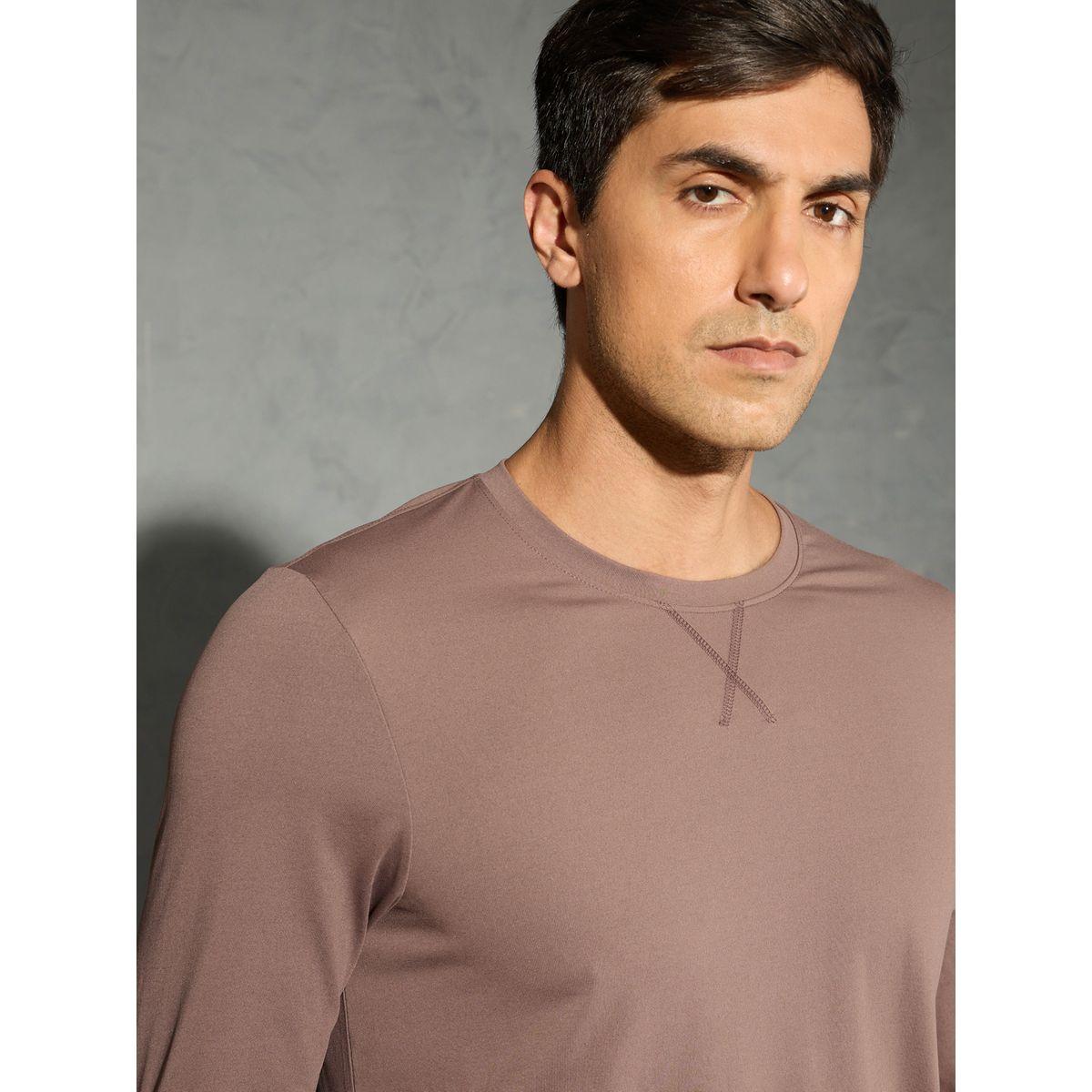 تيشيرت سادة بياقة دائرية وأكمام طويلة-men-clothing-sportswearandactivewear-tshirtsandpolos-image-3