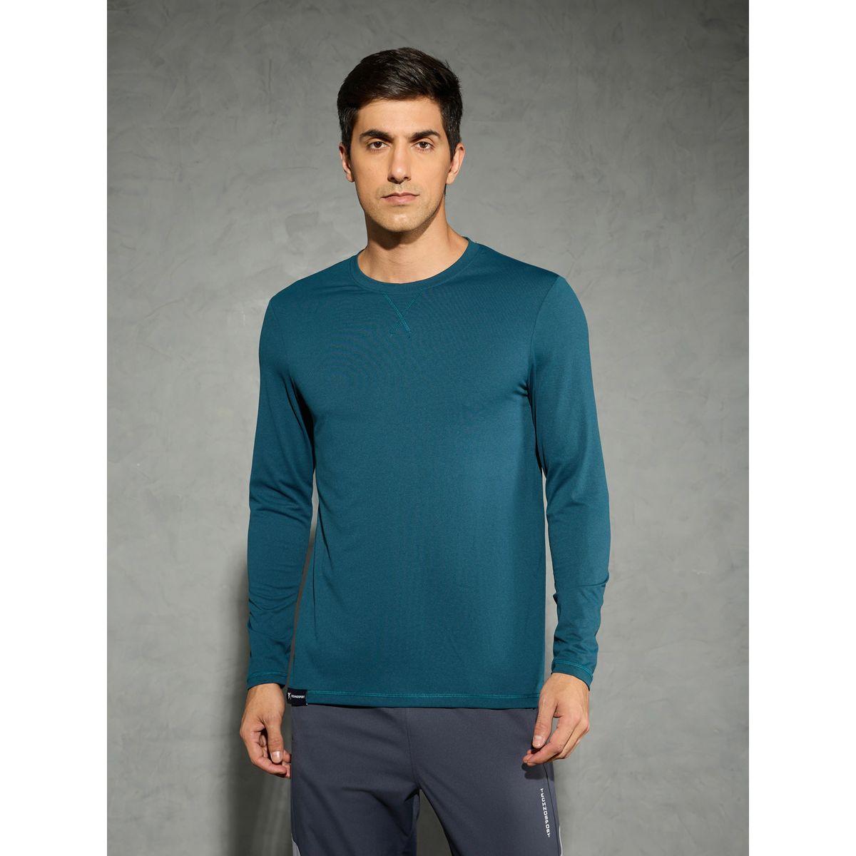 Technosport Solid Long Sleeves Regular Fit T-Shirt-men-clothing-sportswearandactivewear-tshirtsandpolos-image-1