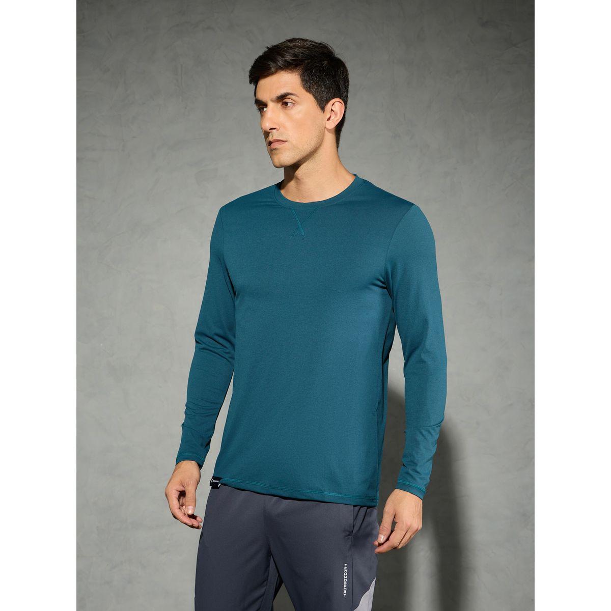 Technosport Solid Long Sleeves Regular Fit T-Shirt-men-clothing-sportswearandactivewear-tshirtsandpolos-image-2