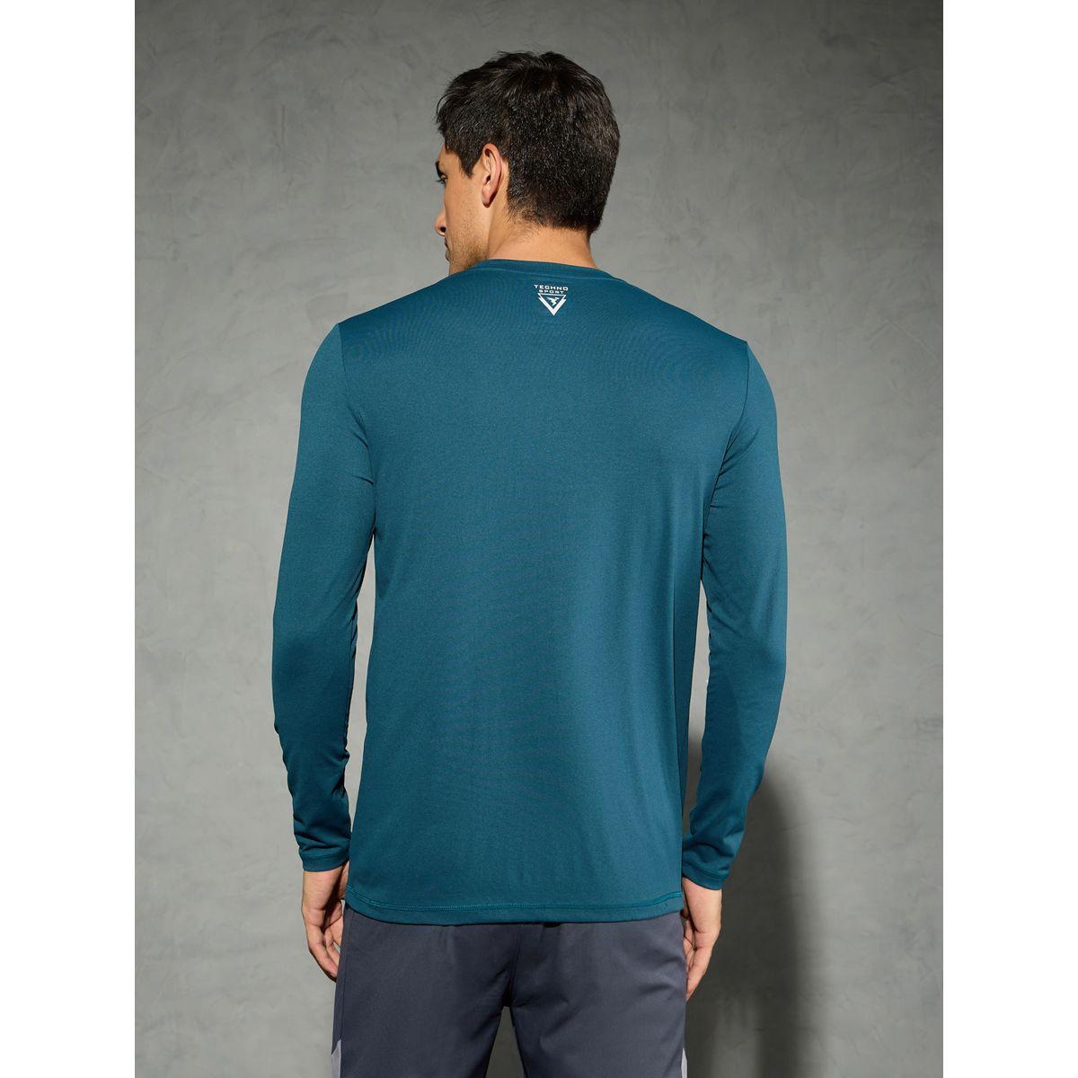 Technosport Solid Long Sleeves Regular Fit T-Shirt-men-clothing-sportswearandactivewear-tshirtsandpolos-image-3