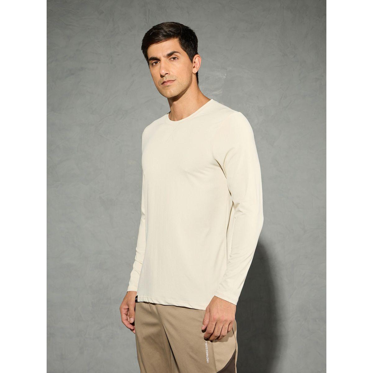 تيشيرت سادة بياقة دائرية وأكمام طويلة-men-clothing-sportswearandactivewear-tshirtsandpolos-image-2
