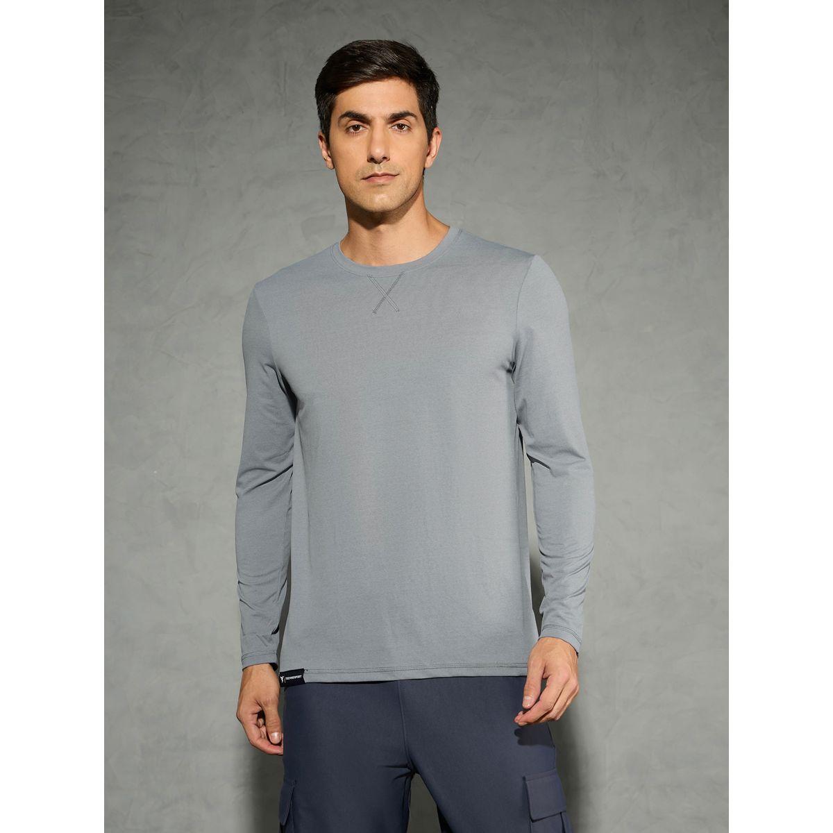 Technosport Solid Long Sleeves Regular Fit T-Shirt-men-clothing-sportswearandactivewear-tshirtsandpolos-image-1