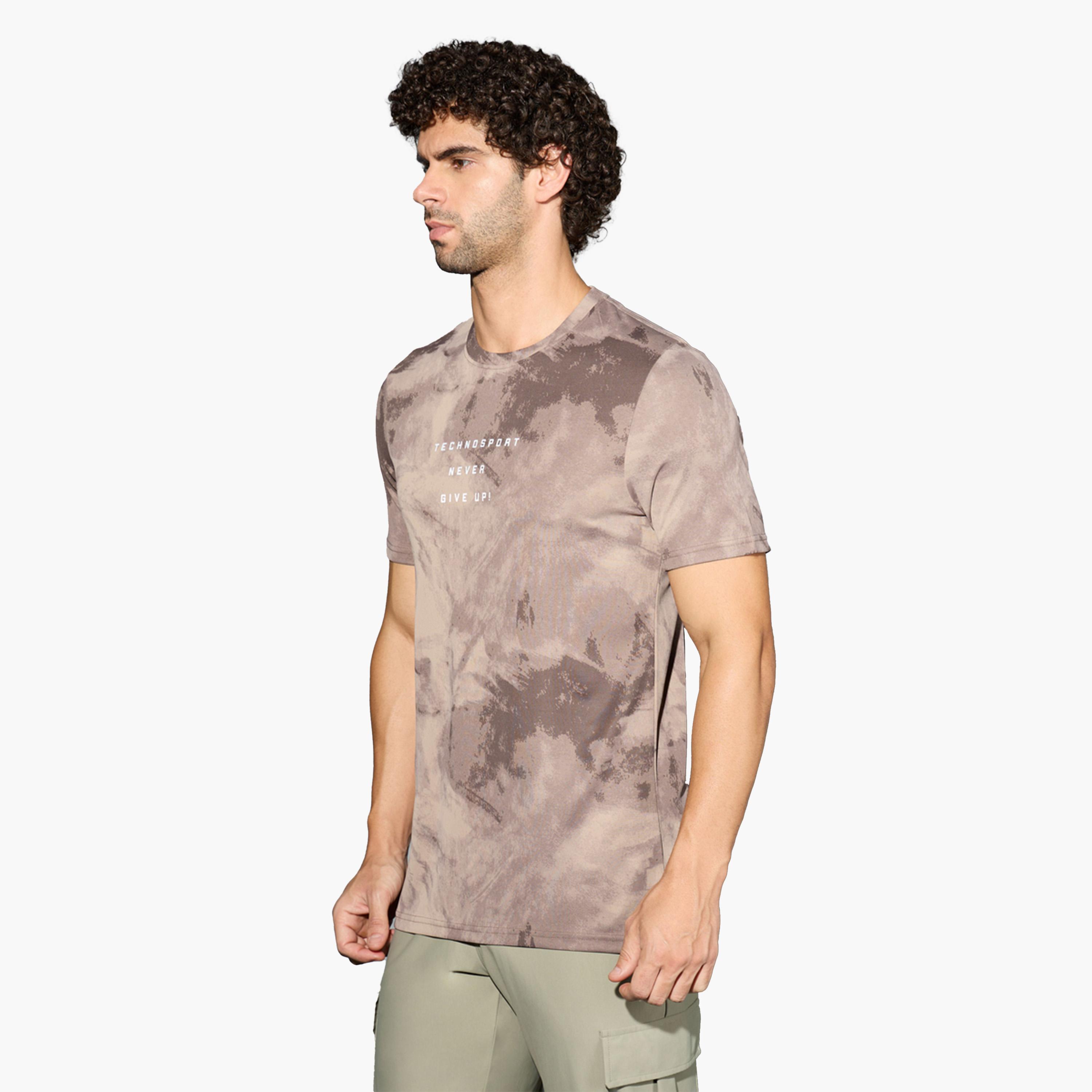 Technosport X Styli Men Camouflage Printed Round Neck Regular Fit T-Shirt-men-clothing-sportswearandactivewear-tshirtsandpolos-image-1