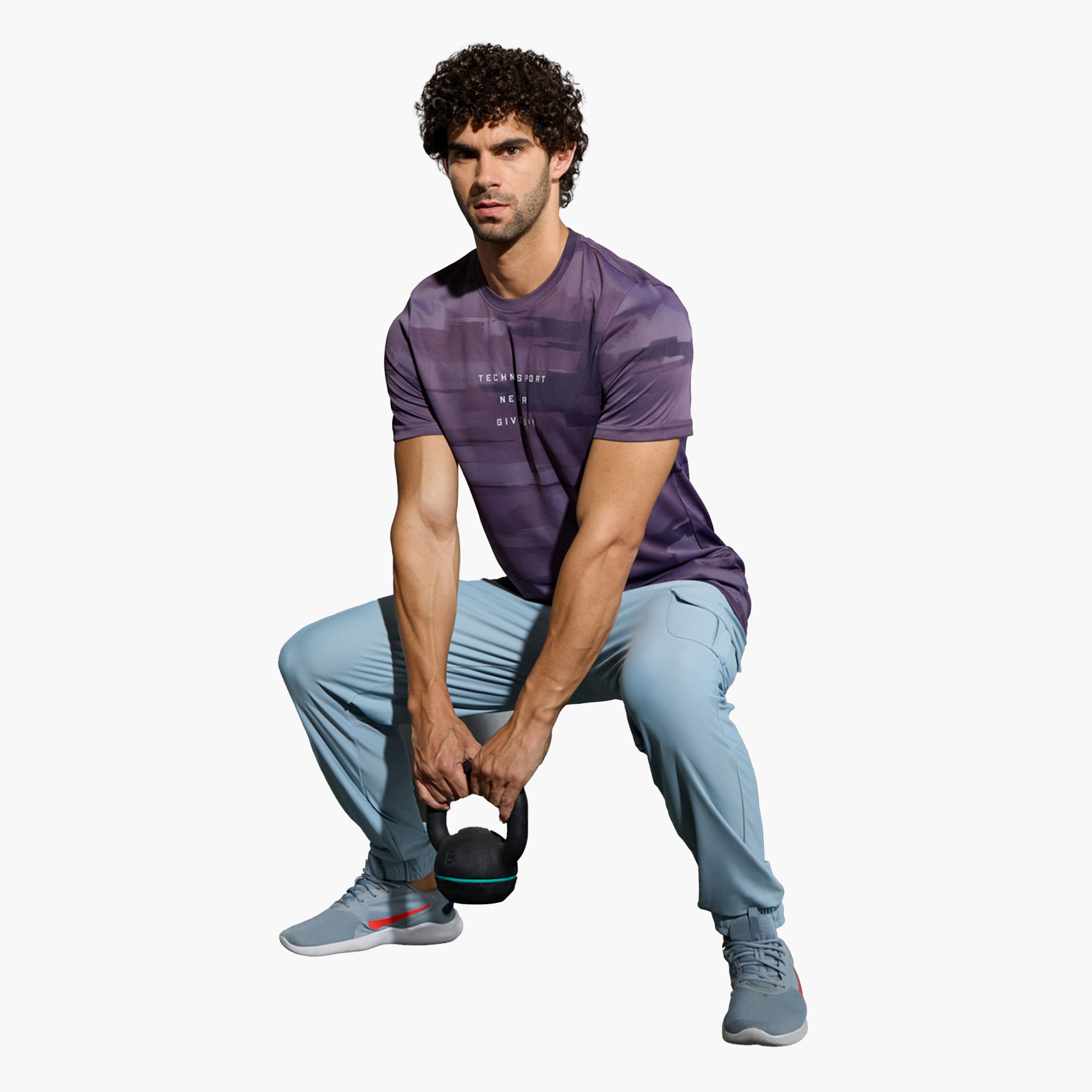 Technosport X Styli Men Camouflage Printed Round Neck Regular Fit T-Shirt-men-clothing-sportswearandactivewear-tshirtsandpolos-image-1