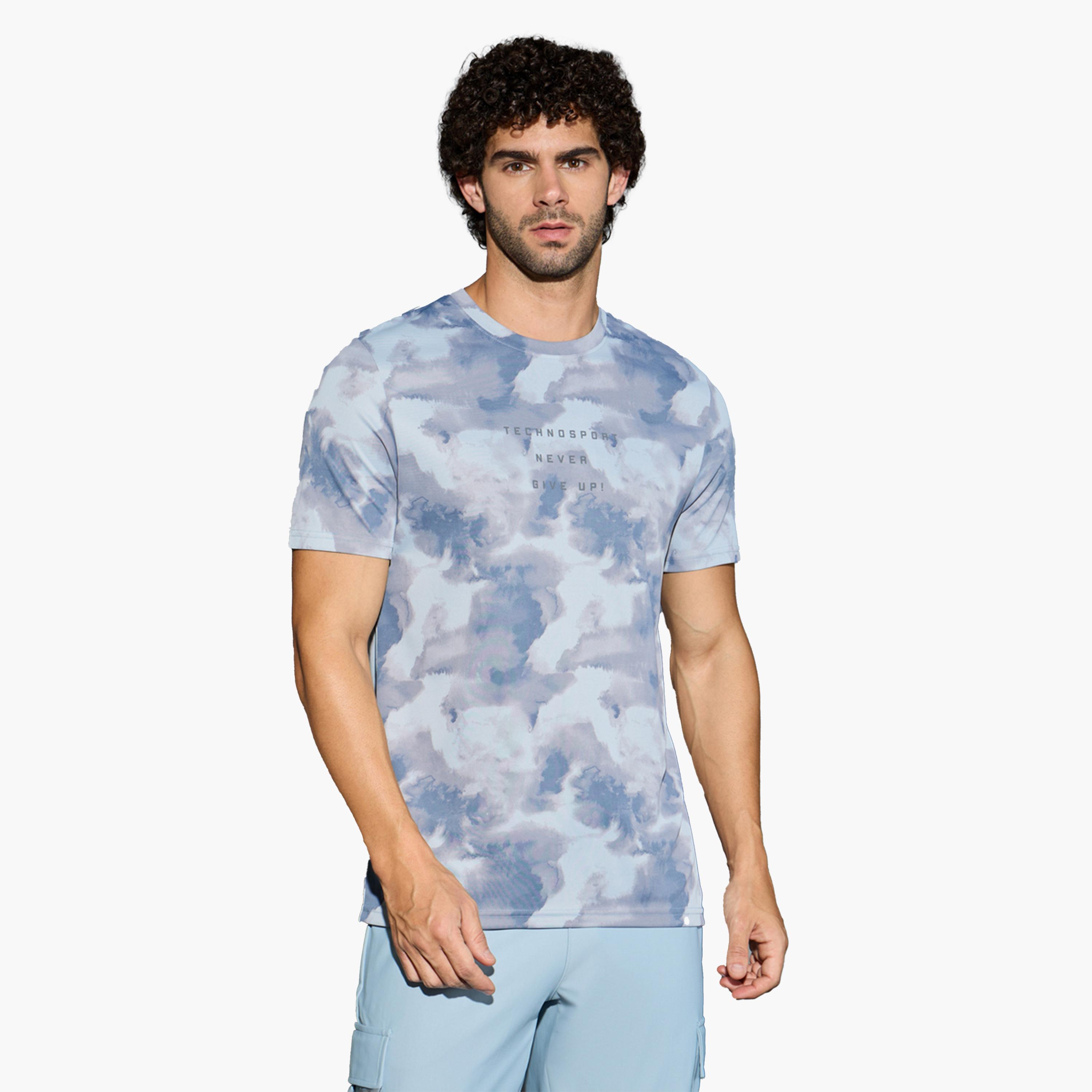 Technosport X Styli Men Camouflage Printed Round Neck Regular Fit T-Shirt-men-clothing-sportswearandactivewear-tshirtsandpolos-image-1