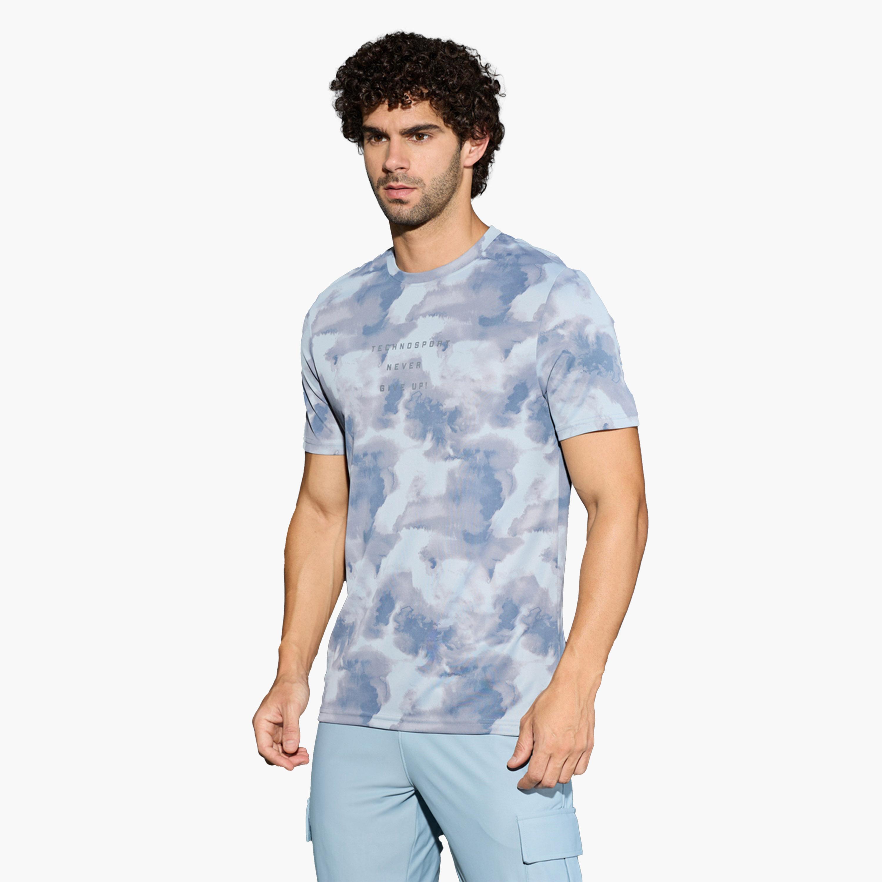 Technosport X Styli Men Camouflage Printed Round Neck Regular Fit T-Shirt-men-clothing-sportswearandactivewear-tshirtsandpolos-image-2
