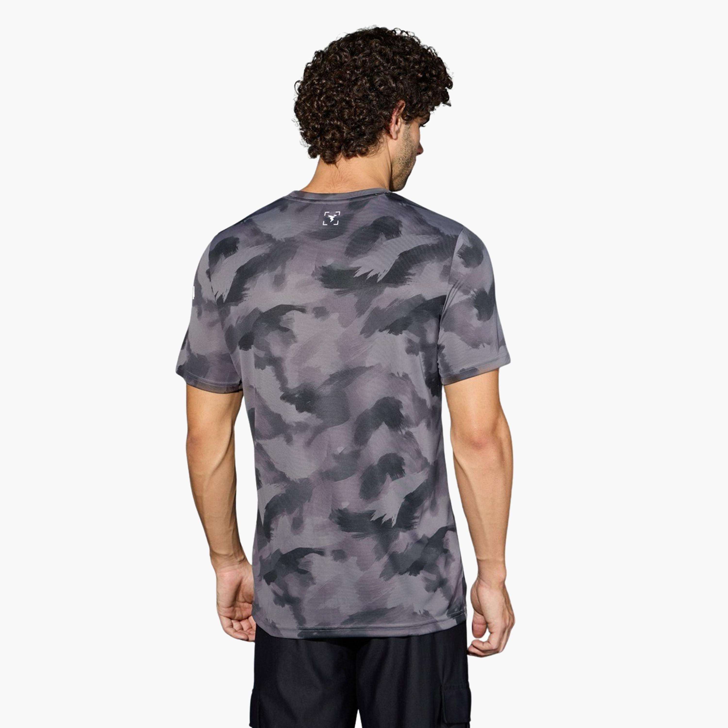 تكنوسبورت × ستايلي - تي شيرت رجالي جيشي بقصّة عادية ورقبة دائرية-men-clothing-sportswearandactivewear-tshirtsandpolos-image-3