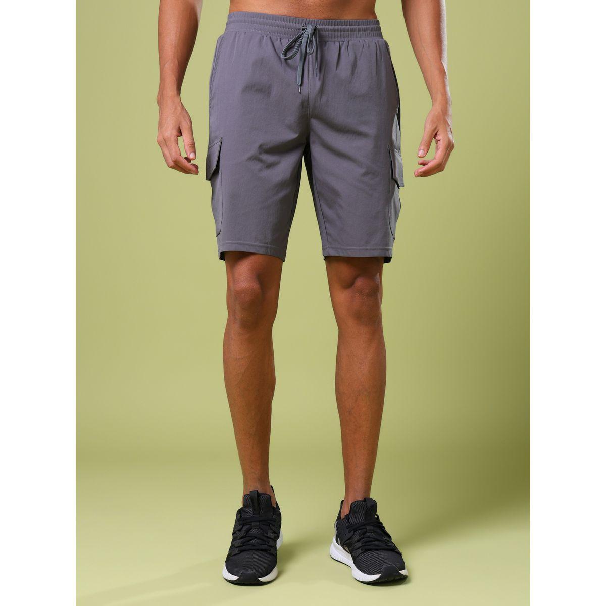 Technosport Men Solid Slim Fit Shorts with TS FLEXI-sports-men-clothing-bottoms-shorts-image-1