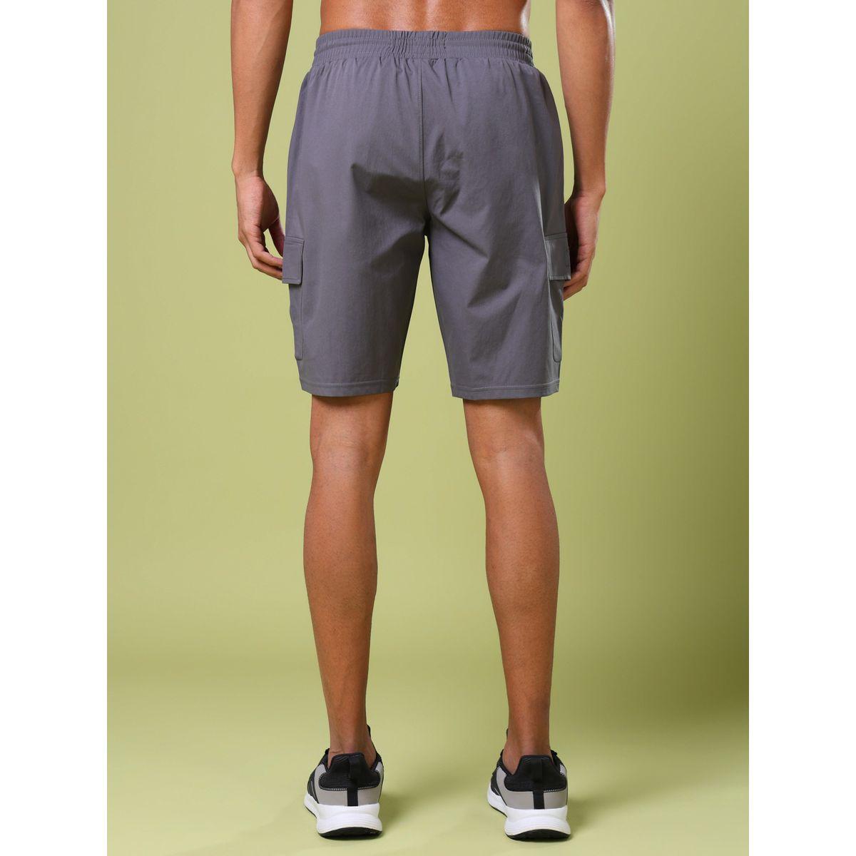 Technosport Men Solid Slim Fit Shorts with TS FLEXI-sports-men-clothing-bottoms-shorts-image-3
